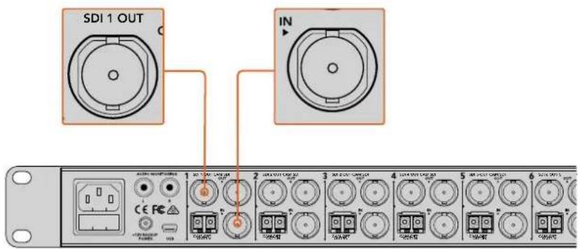 Blackmagic Design ATEM Microphone Converter - Plugging in Cameras - 1