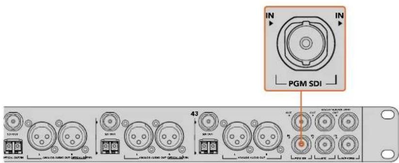 Blackmagic Design ATEM Microphone Converter - Plugging in the Program Feed from your Switcher - 1