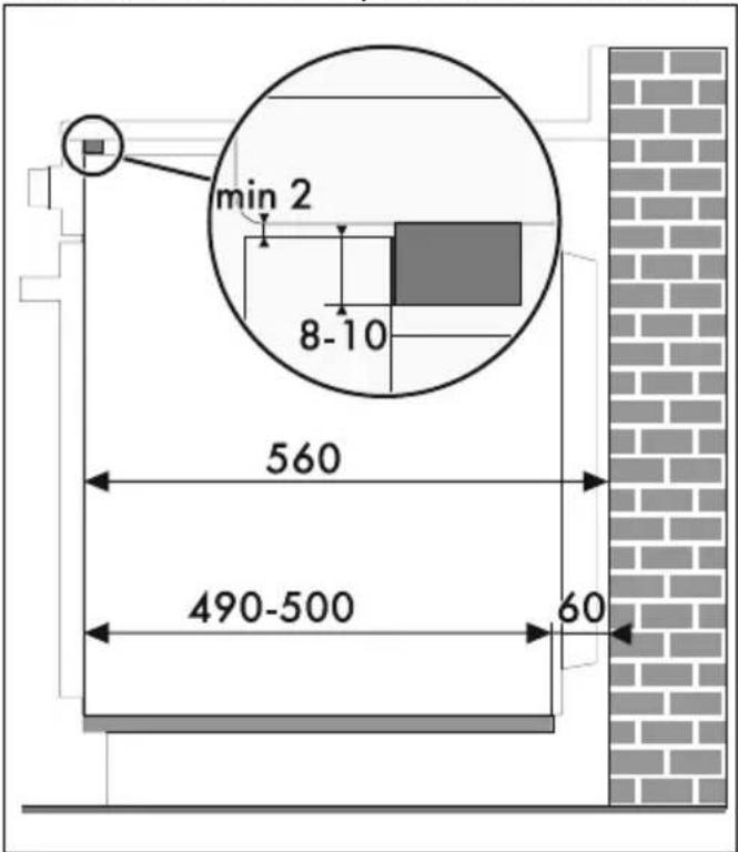 SMEG SFP68C1TAO - Position du câble d'alimentation - 15