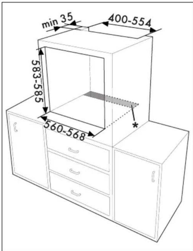 SMEG SFP68C1TAO - Position du câble d'alimentation - 11