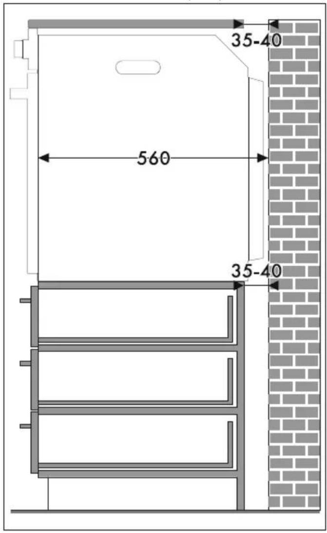 SMEG SFP68C1TAO - Position du câble d'alimentation - 9