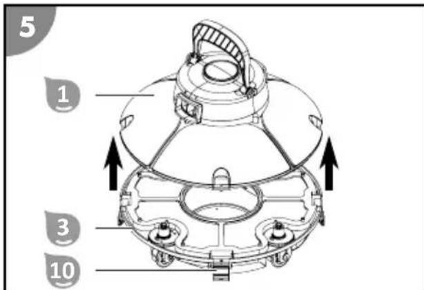 Steinbach Poolrunner Battery Basic 2.0 - Wkladanie zespolu filtra - 2