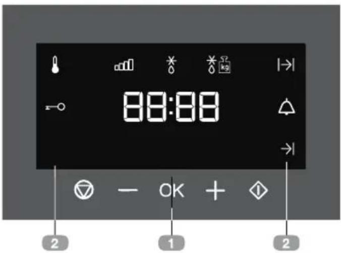 Küppersbusch CM 6330.0 SE7 - Descripción del display - 1