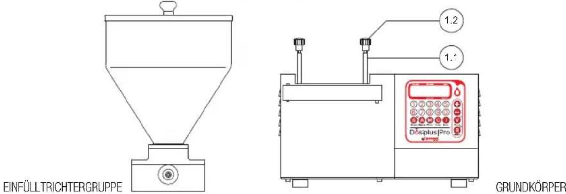 LA PAVONI Dosiplus Pro - Aufbau der Maschine - 1
