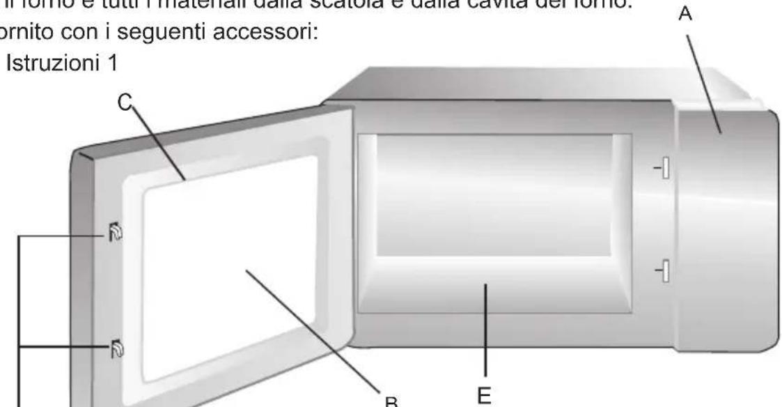 ASPES AMWH2510001MD - Nomi delle Parti del Forno e Accessori - 1
