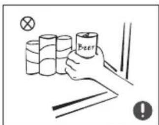 ASPES ACHH2500ENFDC - Warnings related to placing items - 3