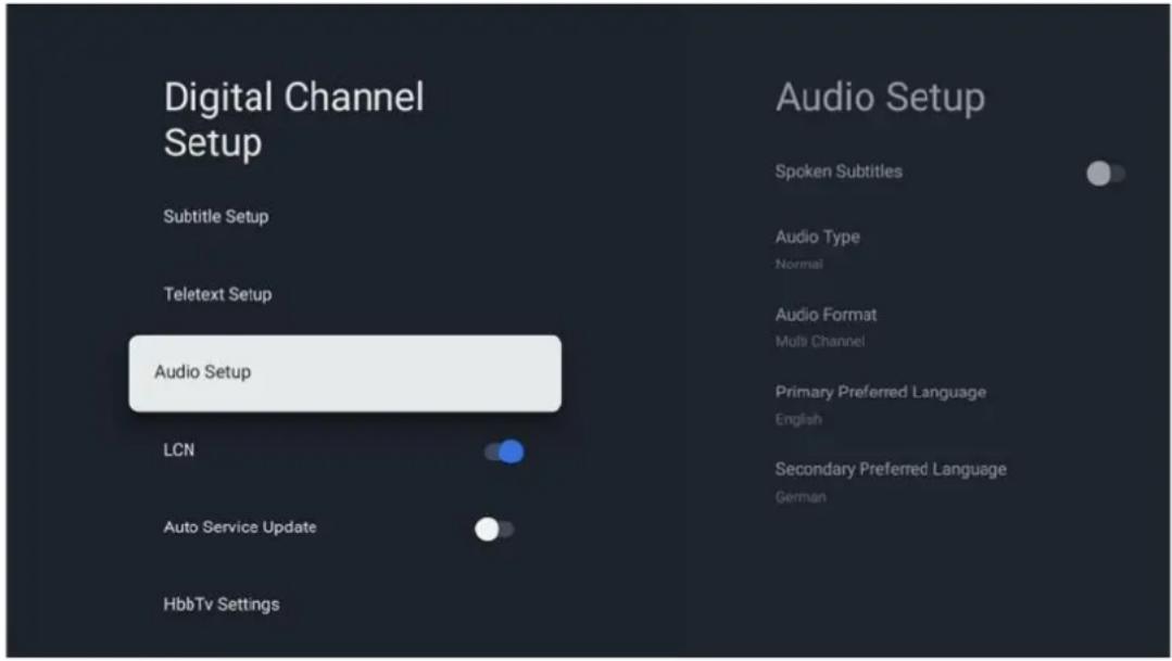 THOMSON 50QG7C04 - Configuration audio - 1