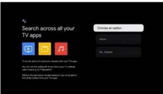 THOMSON 50QG7C04 - Confirmer ou refuser les services et fonctionnalités de Google - 2