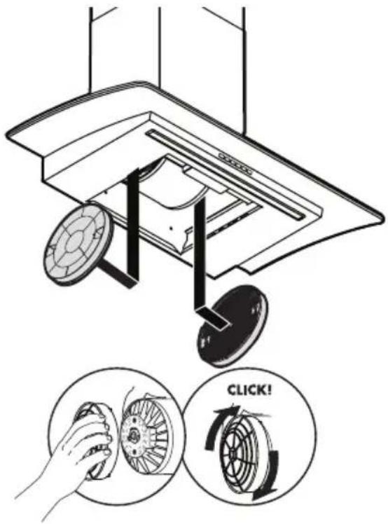 IKEA UNDANTAG 904.621.43 - Entretien du filtre à graisses : - 2