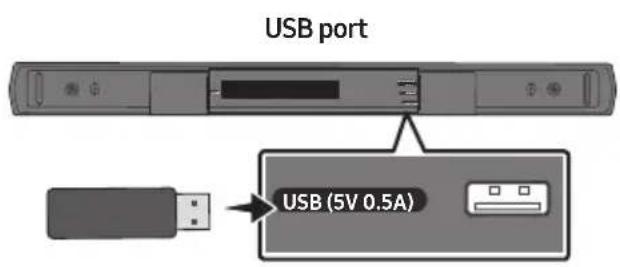 SAMSUNG HW-B550F - CONNECTING A USB STORAGE DEVICE - 1