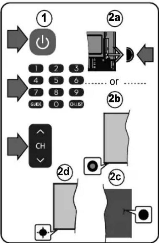 JVC LT-32VDH5400 - To switch the TV on (depending on the model) - 3