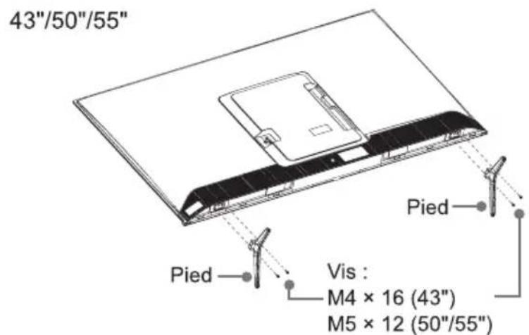 HISENSE 55E7Q PRO - Pour les modèles de 43"/50"/55"/65"/75"/85" - 1