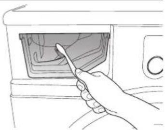 SAMSUNG WF0604ABW - DE WASMIDDELLADE EN DE UITSPARING REINIGEN - 3
