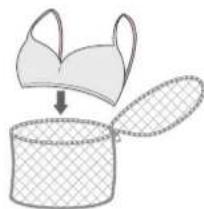 SAMSUNG WF0604ABW - Assurez-vous de placer les soutien-gorge (lavables à l'eau) dans un sac à linge (à acheter séparément). - 1