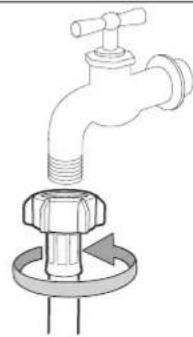 SAMSUNG WF0604ABW - Wasserzufuhrschlauch anschließen - 3