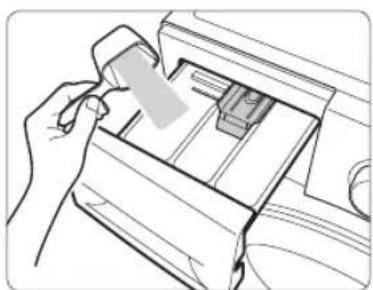 SAMSUNG WF61F4E0N2W - Verwenden des Waschmittelbehälters - 5