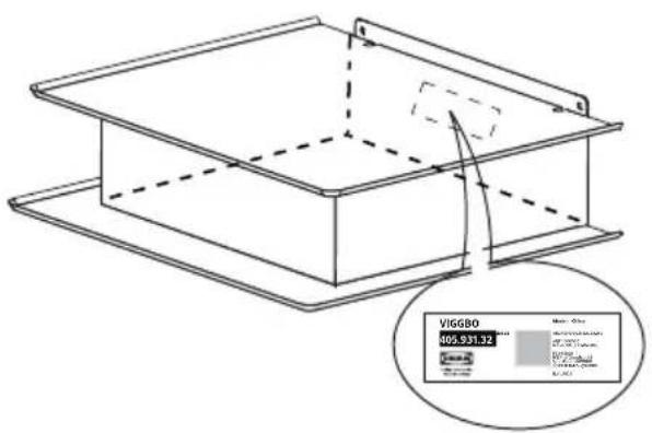 IKEA VIGGBO 105.931.38 - Tehnični podatki - 1