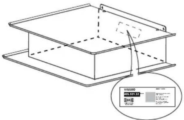 IKEA VIGGBO 105.931.38 - Teknik veriler - 1