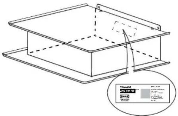 IKEA VIGGBO 105.931.38 - Tεχνικά στοιχεία - 1