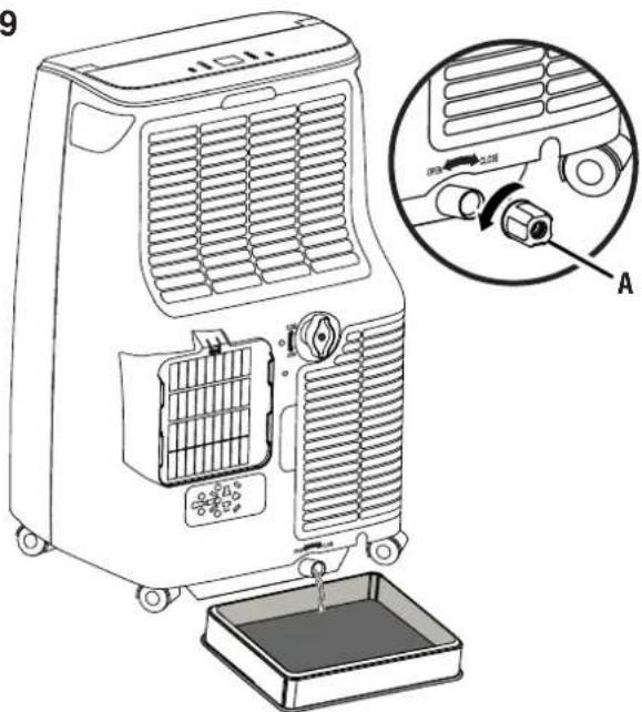 WESTINGHOUSE WPac8000s - Drenaje continuo en modo seco: - 1