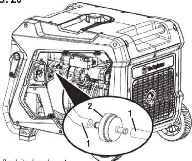 WESTINGHOUSE iGen8200TFc - NETTOYAGE/REEMPLACEMENT DU FILTRE À AIR - 2