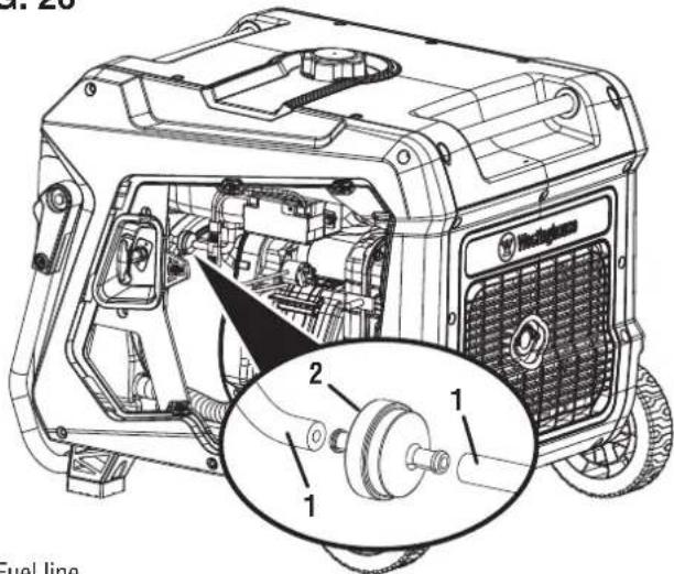 WESTINGHOUSE iGen8200TFc - REPLACING THE FUEL FILTER - 2