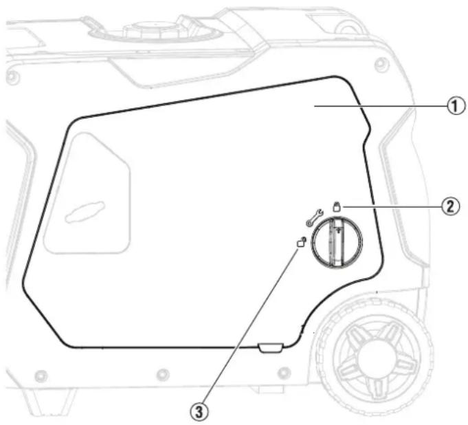 WESTINGHOUSE iGen8200TFc - To check oil level: - 1