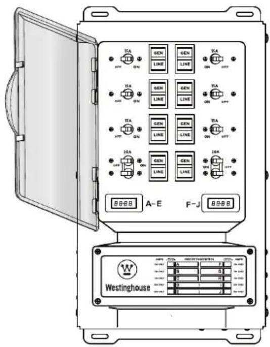 WESTINGHOUSE WMTS30A10C - To test/operate the transfer switch in the "LINE" position: - 1