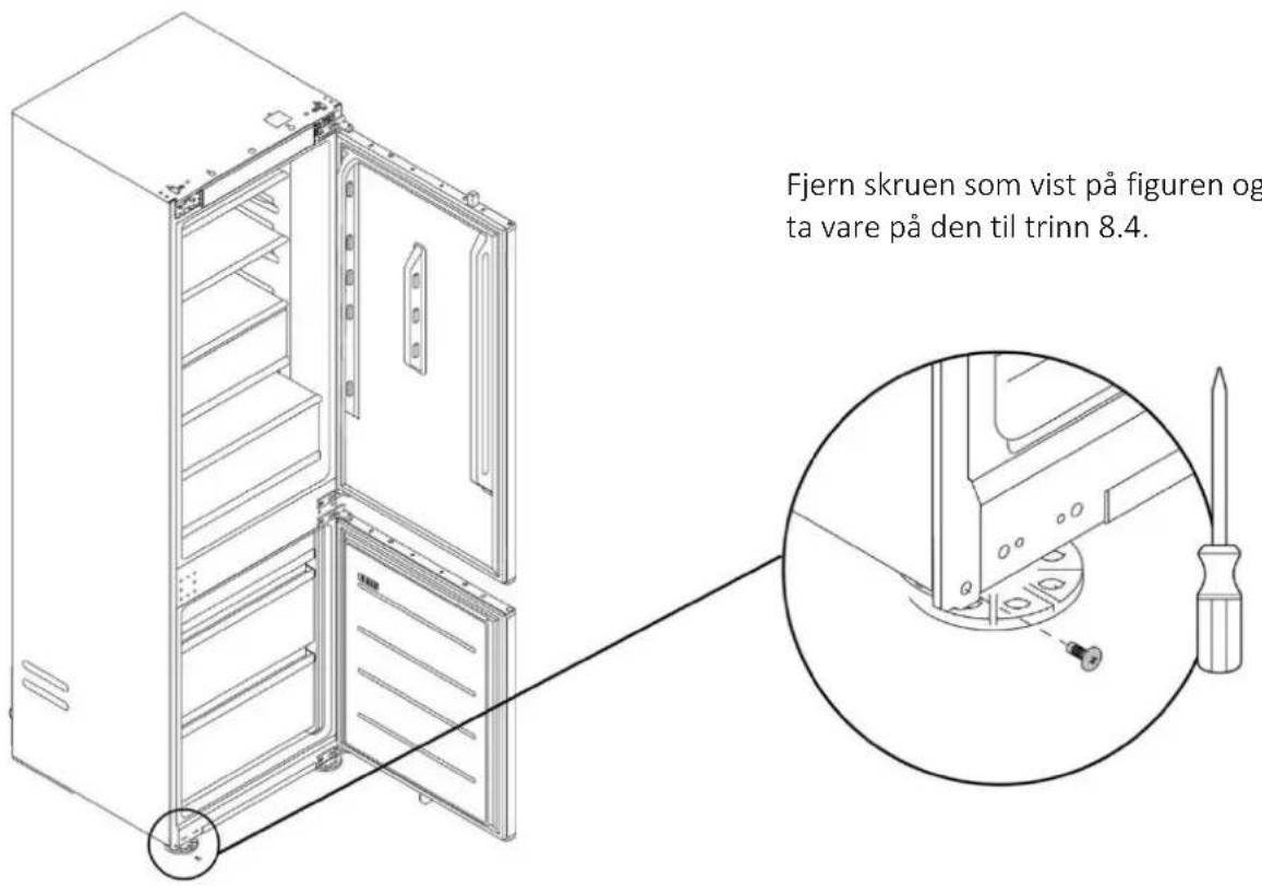 HOOVER HONBQT3518E - Fjern den nederste skruen - 1