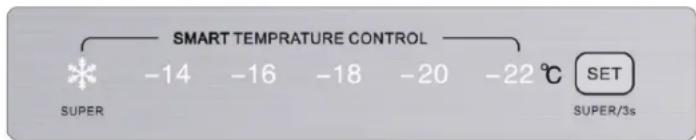 Wisberg WBVR170NFDW - Temperature setting - 1