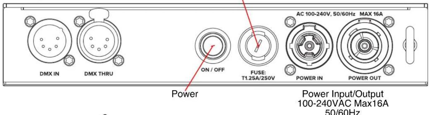 Elation ARIA X2 TRANSCEIVER - PROTECTION CLASS 1 - FIXTURE MUST BE PROPERLY GROUNDED - 6