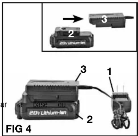 Genesis GLRS20A - CHARGEMENT DES BATTERIES (FIG 4) - 1