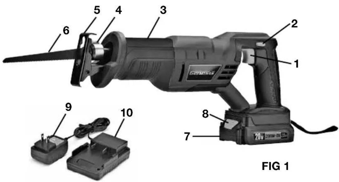 Genesis GLRS20A - VOTRE SCIE ALTERNATIVE SANS FIL - 1