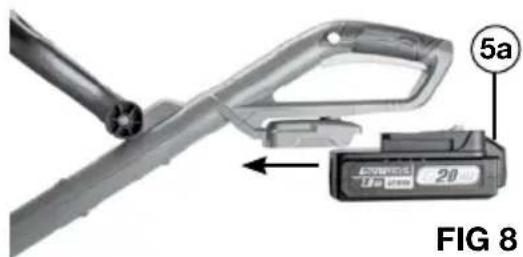 Genesis GLGST20B - INSTALLING AND REMOVING THE BATTERY PACK (FIG 8) - 1