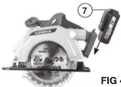 Genesis GLCS2065B - INSTALLING AND REMOVING THE BATTERY PACK (FIG 4) - 1