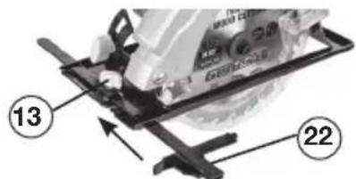 Genesis GLCS2065B - INSTALLATION DU GUIDE DE REFENTE (FIG 3) - 1
