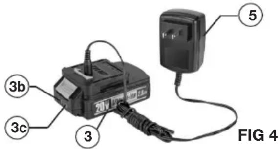 Genesis GLGBS20B - CHARGING THE BATTERY (FIG 4) - 1