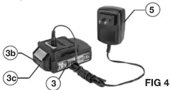 Genesis GLGBS20B - CARGA DE LA BATERÍA (FIG 4) - 1