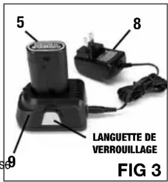 Genesis GLGG08B - CHARGEMENT DES BATTERIES (FIG 3) - 1