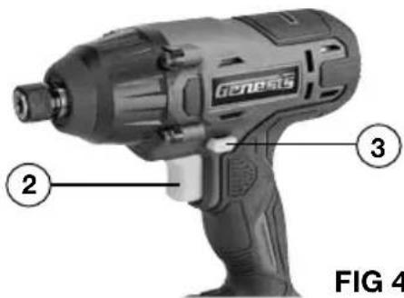 Genesis GLID20B - INDICATEUR D'ALIMENTATION DU BLOC-BATTERIE (FIG 3) - 2