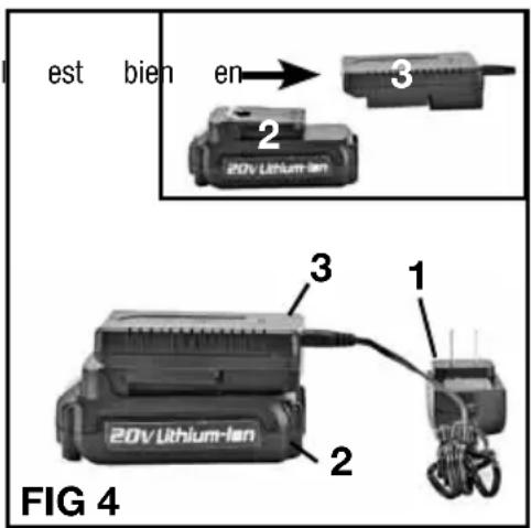 est bien en 20V Lithium-Ian 3 2 3 1 2 FIG 4