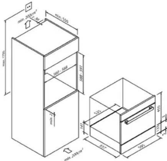 BLAUPUNKT 5WS614FF0 - INSTRUCCIONES DE MONTAJE TOTALMENTE INTEGRADO EN COLUMNNA - 1