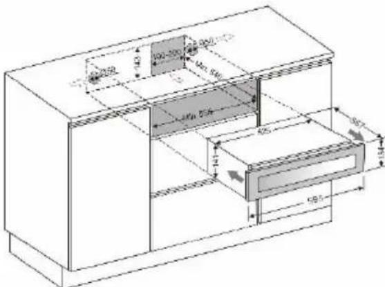 BLAUPUNKT 5WS614FF0 - BUILT-IN DRAWER INSTRUCTIONS - 1