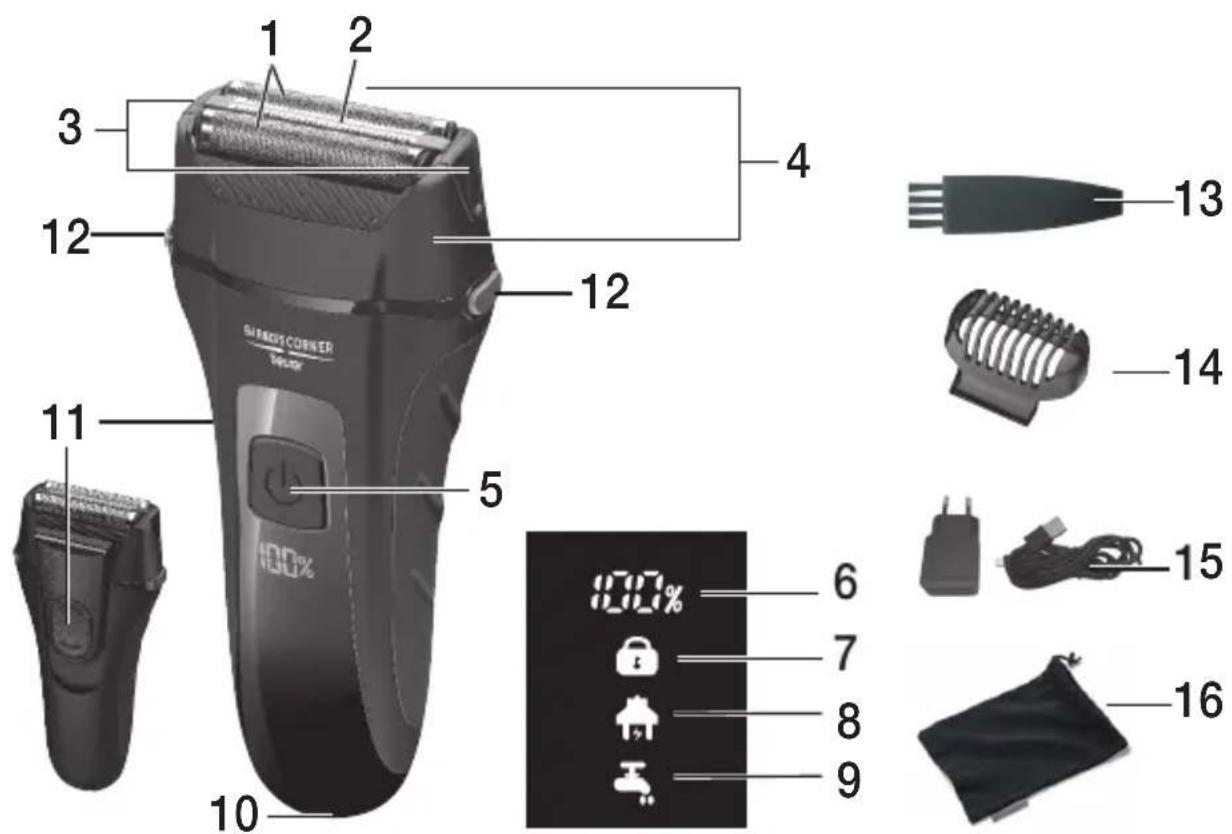 BEURER HR 7000 - Descrizione dell'apparecchio - 1