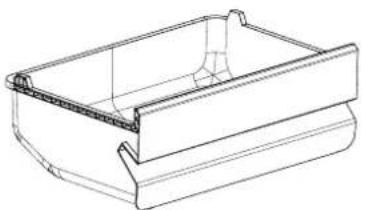 IKEA BERGSNÄS 606.078.83 - Crisper drawer - 1