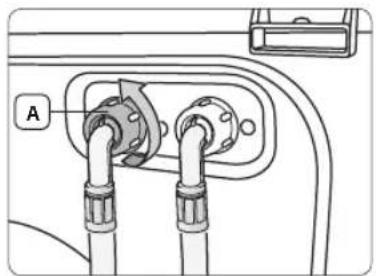 SAMSUNG WF71F5E0Z4W - Reinigen des Waschmittelbehälters und des Einschubs - 3