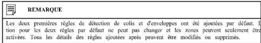 Lorex N92062-M2D6 - Pour configurer la détection de colis et d'enveloppes : - 2