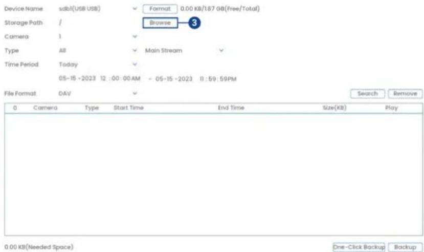 Lorex N92062-M2D6 - Pour formater une clé USB : - 1