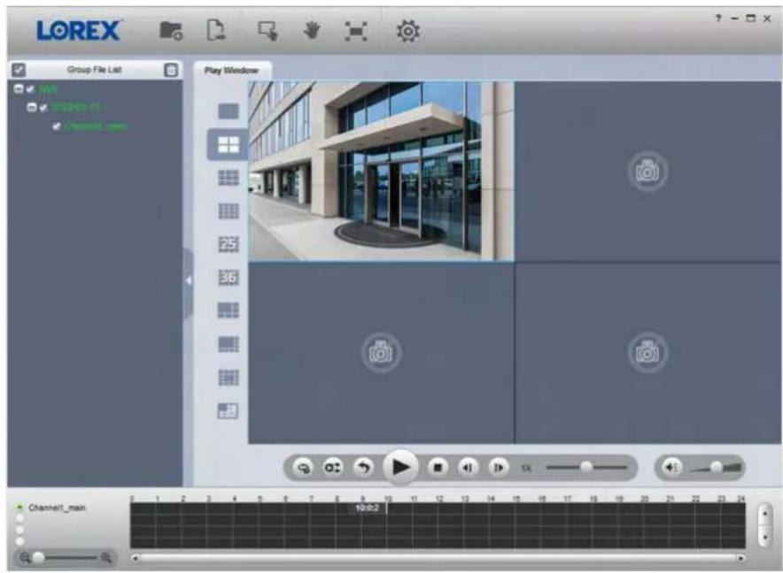 Lorex N92062-M2D6 - Visualisation des fichiers sauvegardés sur PC - 2