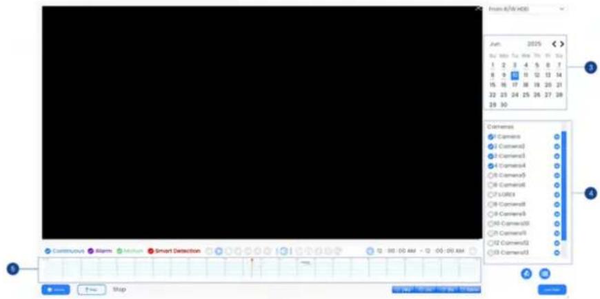 Lorex N92062-M2D6 - Pour utiliser la sauvegarde de clip vidéo : - 1